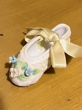 1983 Enesco Light Yellow Bisque Ballet Shoe Slipper picture