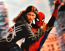 TOM HOLLAND, ZENDAYA Signed 8x10