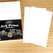 BCW 11x17 Art Print Backing Boards Acid Free 24 Pt. Precision Cut Lot of 100 NEW picture