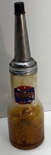 Rare Texaco-Valor Glass Quart Oil Bottle With Spout Cap Untouched S/F Oakland picture