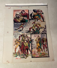 BUCK ROGERS heavy metal ART 4 color acetate 1979  fight DR HUER WILMA SCI FI picture