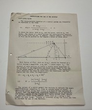 Vintage Spirule Instructions Root Locus Walter Evans Control Engineering Manual picture