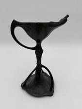 RARE Art Nouveau Kallmeyer & Harges Pewter Oil Lamp - Cigar Lighter No Lid picture
