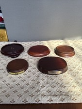 5  Vintage Wooden Figurine Display Stands picture