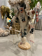  Navajo Native American Shield Dancer Handmade Doll Figurine 1997 picture