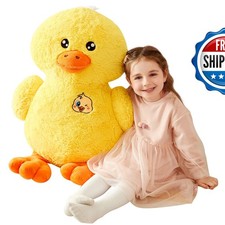 IKASA Large Duck Stuffed Animal Plush Toy Yellow 19 inches picture