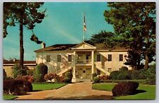 Colton Hall Civic Center Monterey California American Flag Cal Vintage Postcard picture