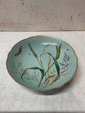 Antique Minton Aesthetic Movement Compote With Insect & Butterfly Decoration picture
