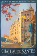 Château de Nantes Vintage Travel Poster (1930s) 🌍🖼️ - 24x36” - Rare Reprint picture
