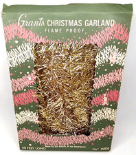 Vintage 1960s Grant's Christmas Garland With Original Box Made In Germany picture