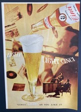 1959 CANADA CANADIAN AD BEER BREWERY CARLING'S  CINCI LAGER ALE ADVERTISEMENT picture