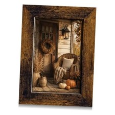 4x6 Picture Frame, Vintage Rustic, Real Glass - Farmhouse 4X6 Antique Brown picture