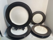 7 Pcs Lot Food Network Braise Stoneware Bronze Plates See Description 3428 picture