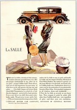 Vintage 1929 La Salle Cadillac,  Auto, Automobile, Car 20's Print Ad picture