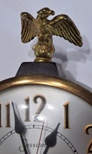 Vintage Sessions Eagle on Ball Finial Cast Metal Clock Replacement Part picture