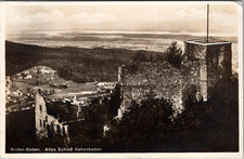 Vintage RPPC Baden-Baden Germany – Altes Schloss Hohenbaden Castle Ruins – 1920s picture