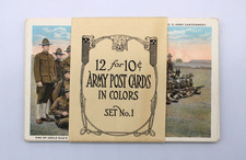 Life In The U.S. Army Cantonment - Army Post Cards In Colors Set No. 1 picture