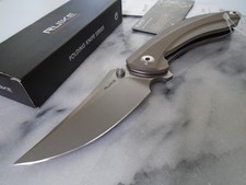 Ruike Ball Bearing Pivot Pocket Knife P155-W Desert Sand G10 14C28N Steel Folder picture