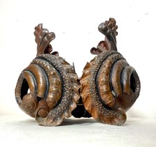 Thick antique handmade forged copper brutalist candle holder centerpiece pricket picture