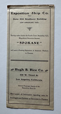 Vintage 1906 Brochure Pacific Coast Steamship Co SS Spokane Excursion to Panama picture