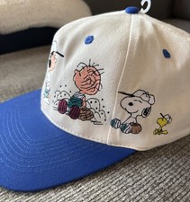 Vintage Peanuts Snoopy Baseball Snapback Hat Head Start Sportswear NWT picture