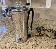 Coffeematic chrome percolator vintage Universal 4582 1960s tested 12 cup picture