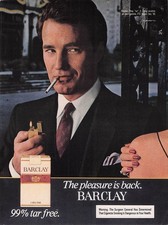 1982 Barclay Cigarettes Vintage Magazine Ad The Pleasure Is Back Wall Decor Art picture