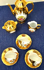 Vintage Rare Porcelain STW Bavaria Gold Tea Set 11 Piece Made in Germany picture