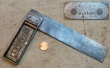 Stanley No 2 Traut Patent 1874 Improved 6 Inch Try Square Collectible READ picture
