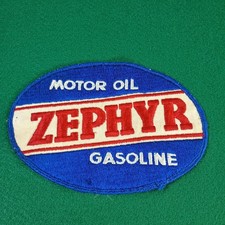 Vintage ZEPHYR Motor Oil Gasoline Embroidered Patch Gas & Oil Advertising picture