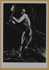 1963 ROCKWELL KENT Workers Unite Labor Proletariat Soviet USSR Art Postcard picture