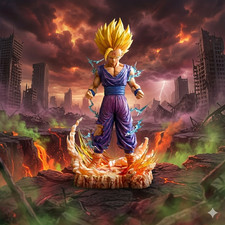 NEW 25cm Dragon Ball Z Anime Son Gohan PVC Statue Collection Model Toy Gift picture