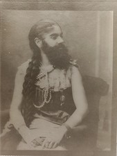1**Original vintage photograph: bearded woman picture