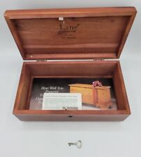 Vtg Lane Miniature Cedar Chest Jewelry Box Key Presented By ZCMI Fine Furniture  picture