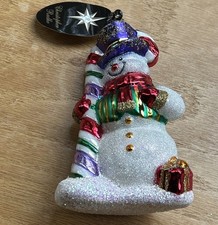 Christopher Radco Snowman Snow E Cane W/ Original Tag Made In Poland 2008 Read picture