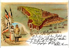 Helgoland from the Turn of the Century Year 1898 Artist Postcard picture