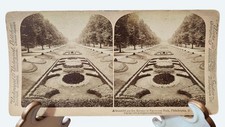 Antique 1901 Underwood Stereoview Card Fairmount Park Garden Avenue Philadelphia picture
