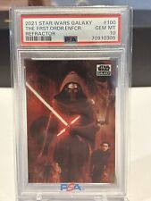 (PSA 10) 2021 Star Wars Galaxy #100, The First Order’s Enforcer, Refractor picture