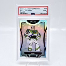 2023 Kakawow Disney 100 Buzz Lightyear #28 PSA 9 Silver Refractor  picture