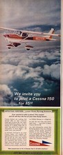 1966 Cessna 150 Aircraft Print Ad Flying Lessons Offer Private Airline picture