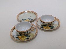 Queen-Size Vintage Miniature Japanese Lusterware Tea Set - 5pc Child Dollhouse picture