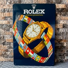 Vintage Rolex Oyster Perpetual International Flag Design Sign -24