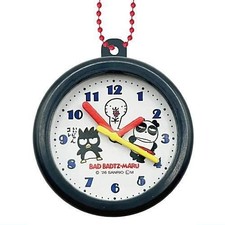 Sanrio Bad Badtz-Maru Retro Wall Clock Style Clip Keychain Gacha Benelic picture