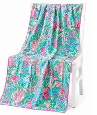NEW Lilly Pulitzer Large Lounge Beach Towel Golden Hour Microfiber 40x72 picture