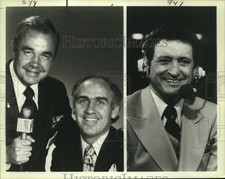 1979 Press Photo NBC Sportscasters Dick Enberg, Billy Packer and Al McGuire picture
