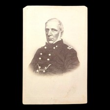 Antique Civil War CDV Engraving Brig General James S Wadsworth Gettysburg Union picture