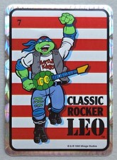 1 Rare VTG 1993 TMNT Vending Machine Sticker 7 Classic Rocker Leo Mirage Studios picture