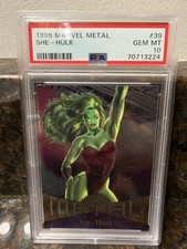 1995 Marvel Metal Fleer - She-Hulk #39 PSA 10 Gem Mint picture