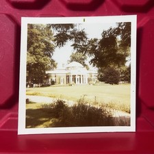 Monticello Thomas Jefferson Home Vacation 3 1/2 x 3 1/2 Photograph B Vintage 70s picture