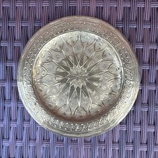 Vintage Moroccan Brass Wall Decor Plate 6.5